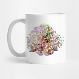 Pale Pink Hydrangea With Baby Breath Mug